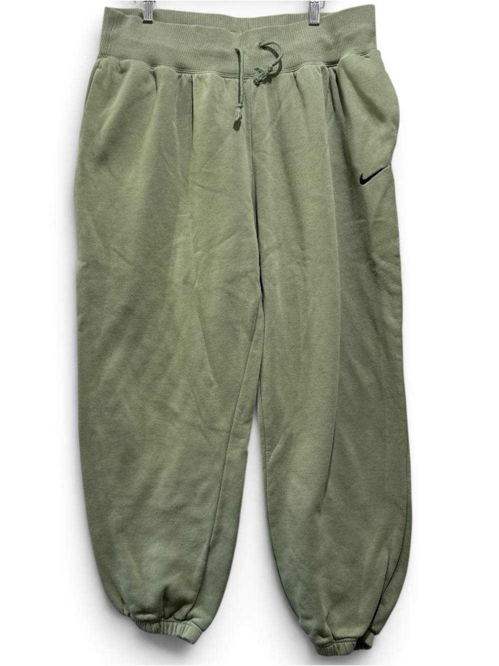 Nike Green Track Joggers with Drawstring Waist #707